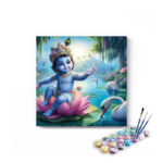 Lotus Baby Krishna Divine Paint by Numbers Kit