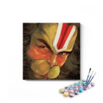 Fierce Lord Hanuman Close-Up Paint by Numbers Kit
