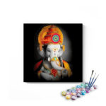 Royal Ganpati in Vibrant Contrast Paint by Numbers Kit