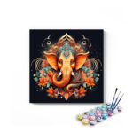 Floral Mandala Ganesha Paint by Numbers Kit