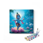 Divine Baby Krishna on Lotus Paint by Numbers Kit