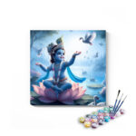 Joyful Baby Krishna with Swans Paint by Numbers Kit