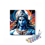 Abstract Lord Shiva Trance Paint by Numbers Kit