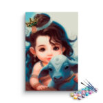 Baby Krishna with Calf Paint by Numbers Kit