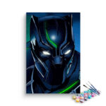 Black Panther Suit Paint By Numbers kit