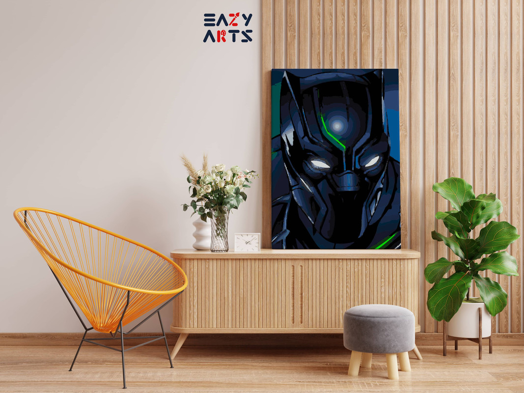 Black Panther Suit Paint By Numbers kit - Image 2