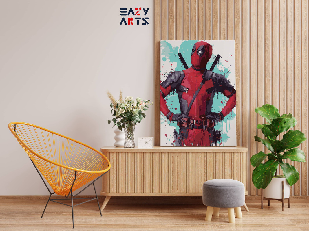 Dead Pool Paint By Numbers kit - Image 2