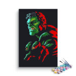 Hulk Abstract Paint By Numbers kit