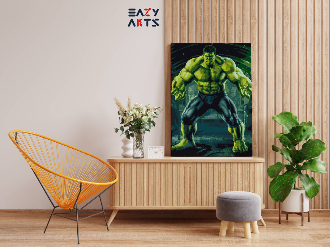 Hulk Angry Paint By Numbers kit - Image 2