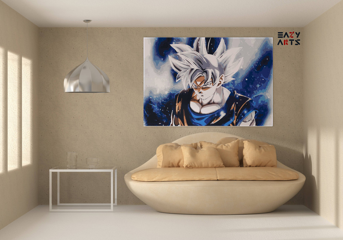 Goku Closeup Paint By Numbers kit - Image 2