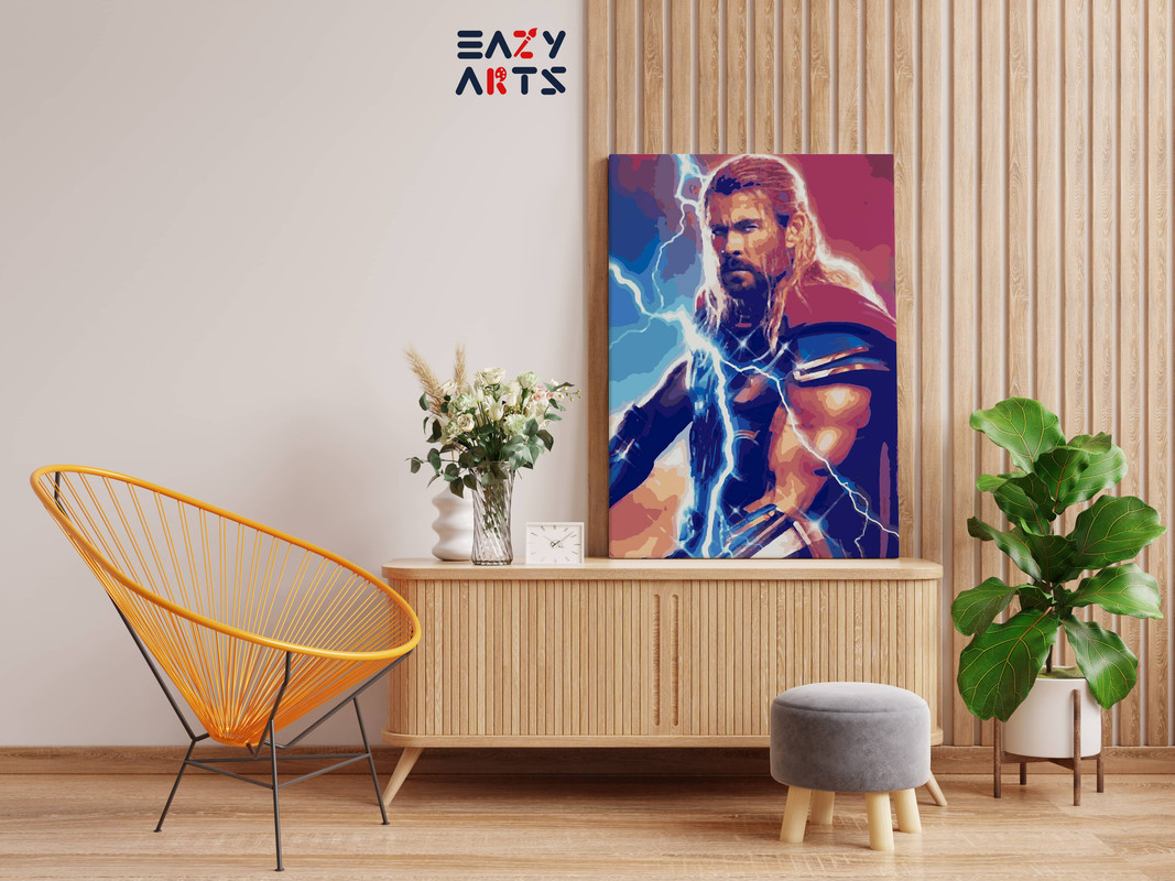 Thor Thunder Paint By Numbers kit - Image 2