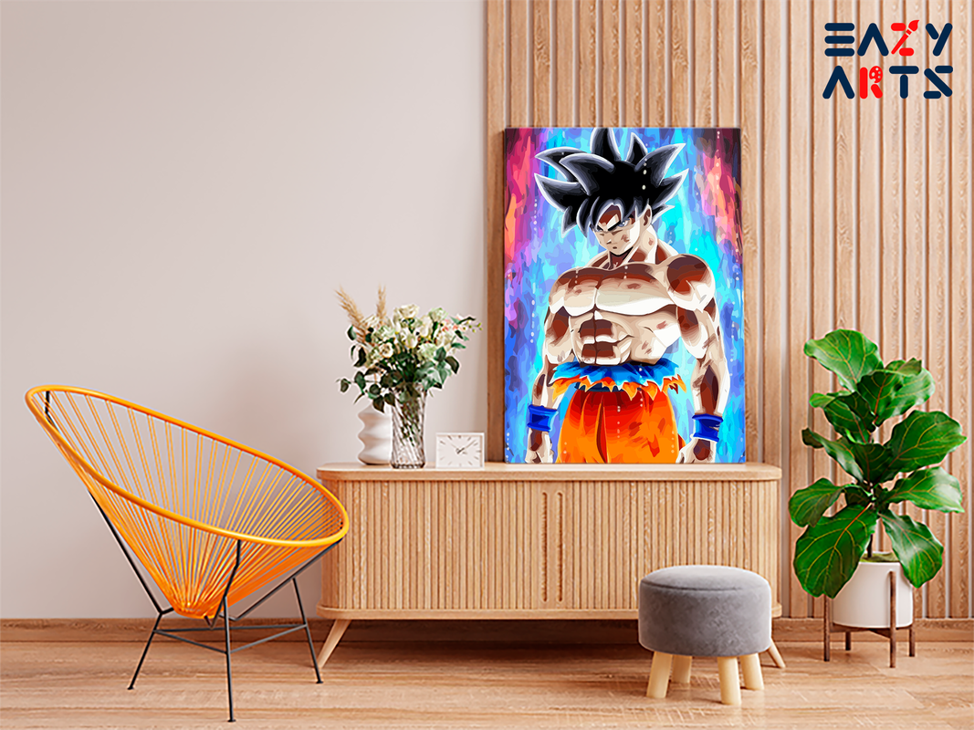 Goku Ultra Instinct Warrior Paint by Numbers Kit - Image 2