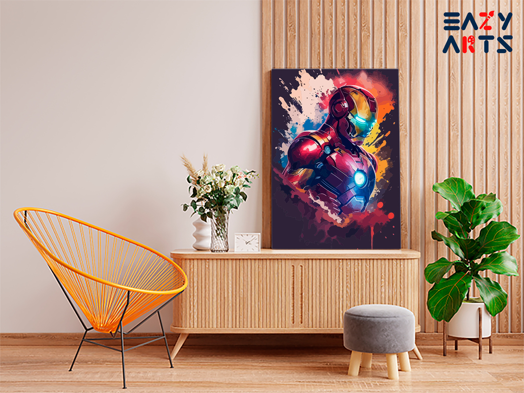 Ironman Armor Burst Paint by Numbers Kit - Image 2