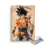 Goku Warrior Stance Paint by Numbers Kit