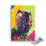 Black Panther WPAP Paint by Numbers Kit