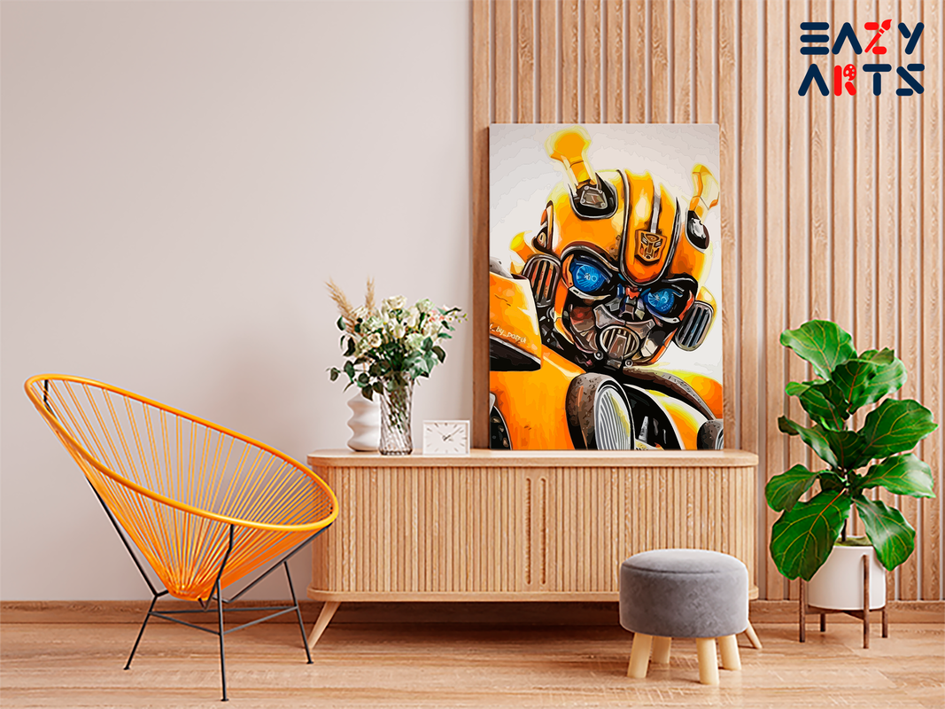 Bummblebee Transformer Paint by Numbers Kit - Image 2