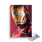 Iron Man Polygon Style Paint by Numbers Kit