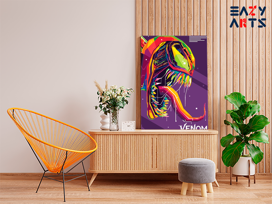 Venom WPAP Style Paint by Numbers Kit - Image 2