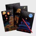 Ancient China Scratch Painting Kit – Great Wall, Temple of Heaven & More