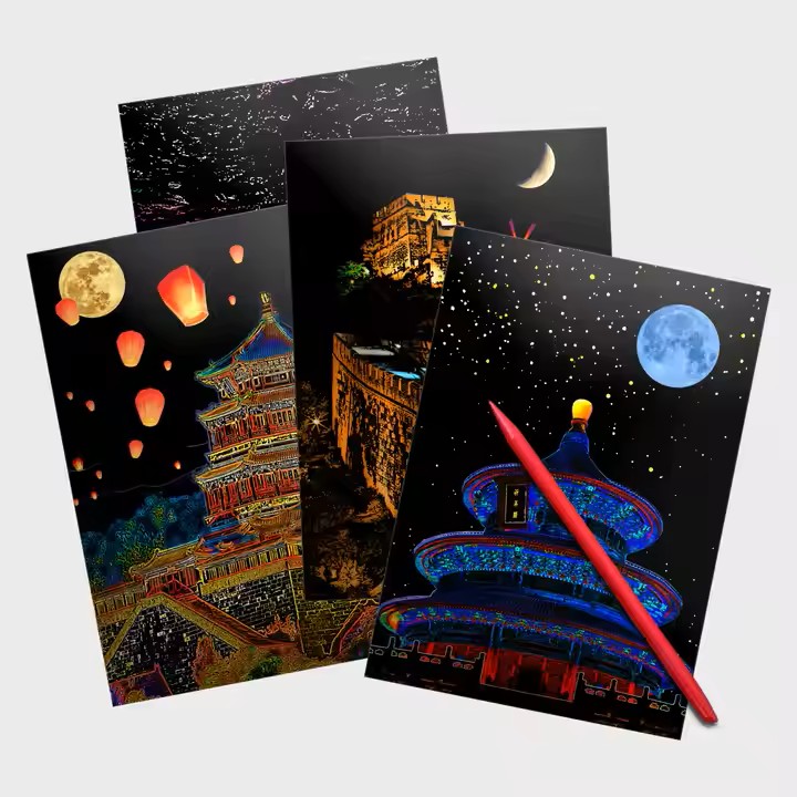 Beijing Scratch Painting kit