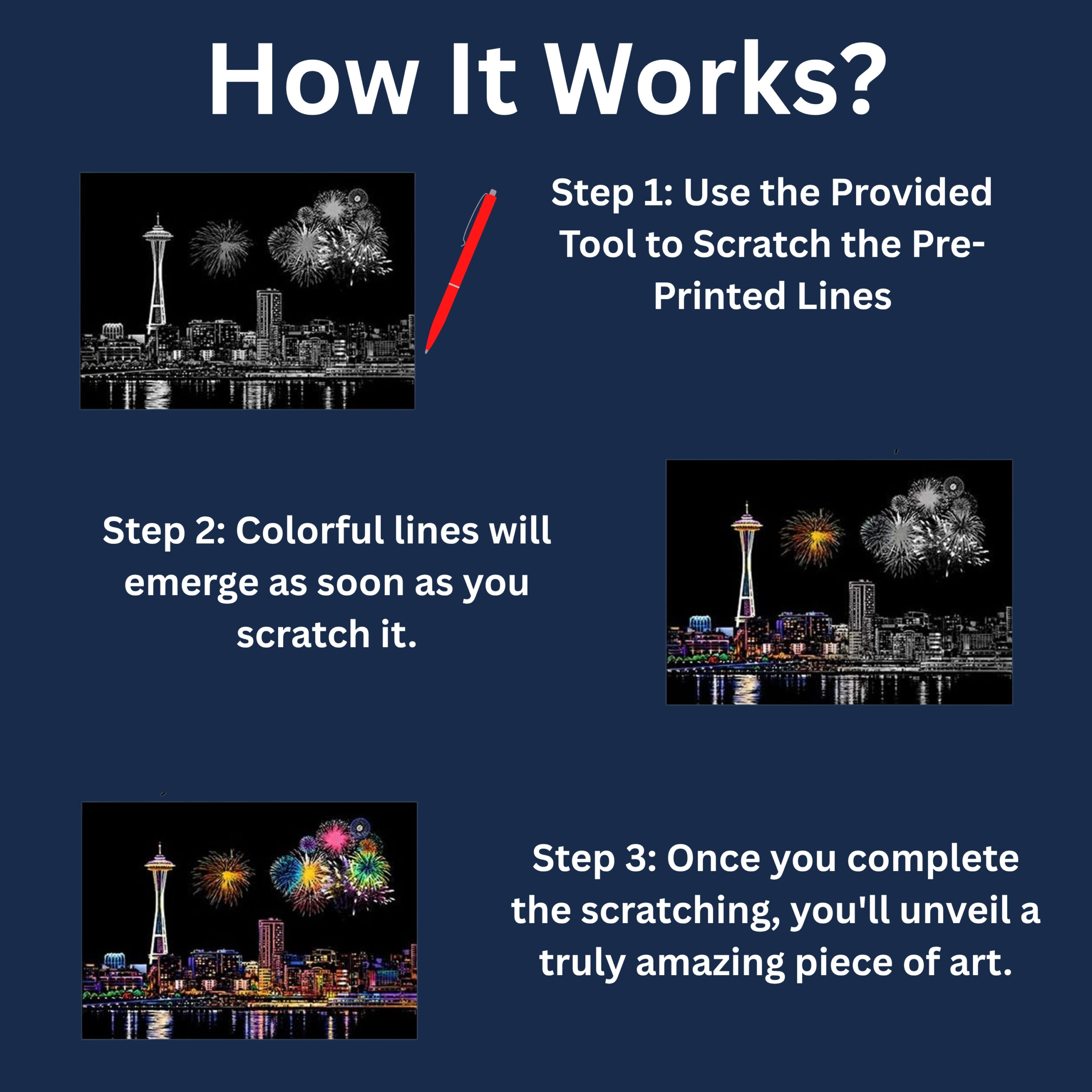 How classic scratch painting works