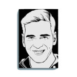 Akshay Kumar Canvas DIY Painting – Glow in the Dark Kit for Bollywood Fans | Eazy Arts DIY Art Set with Brushes, Glow Paint & Black Paint (Blue/Cyan/Green Glow Options)