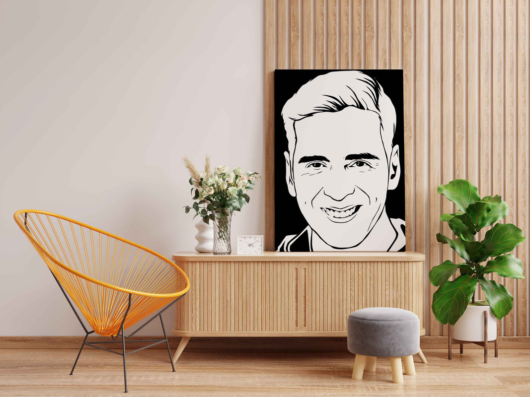 Akshay Kumar Canvas DIY Painting β Glow in the Dark Kit for Bollywood Fans | Eazy Arts DIY Art Set with Brushes, Glow Paint & Black Paint (Blue/Cyan/Green Glow Options) - Image 2