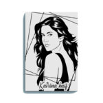 Katrina Kaif Canvas DIY Painting – Glow in the Dark Kit for Bollywood Fans | Eazy Arts DIY Art Set with Brushes, Glow Paint & Black Paint (Blue/Cyan/Green Glow Options)