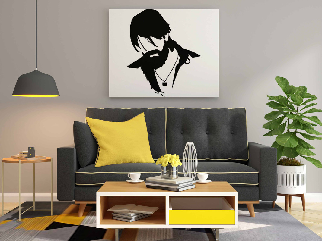 KGF Yash Glow in the Dark Painting Kit β DIY Canvas Art for Rocky Bhai Fans | Eazy Arts Paint Set with Brushes & Glow Colors - Image 2