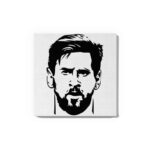Lionel Messi Glow in the Dark Painting Kit – DIY Canvas Art for Football Fans | Eazy Arts Paint Set with Brushes & Glow Paint