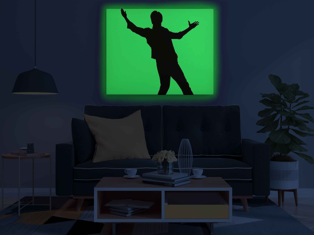 Shah Rukh Khan Signature Pose Glow in the Dark DIY Painting Kit β Iconic Bollywood Fan Art | Paint Set by Eazy Arts - Image 3