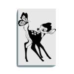 Cute Deer with Butterfly Glow in the Dark Painting Kit – DIY Animal Wall Art for Kids | Eazy Arts