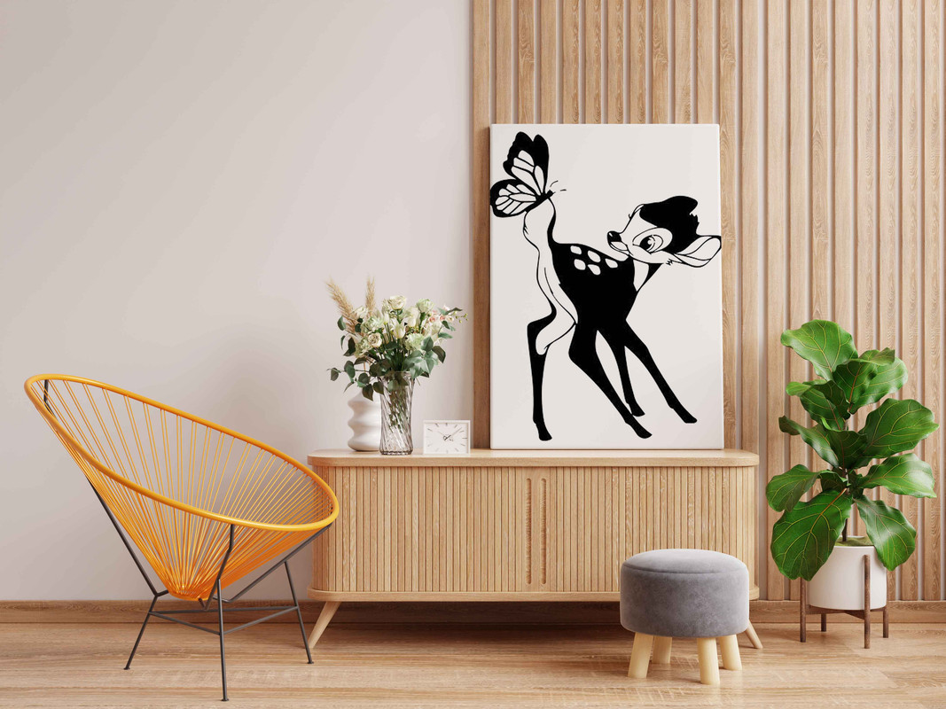 Cute Deer with Butterfly Glow in the Dark Painting Kit β DIY Animal Wall Art for Kids | Eazy Arts - Image 2