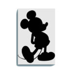 Mickey Mouse Silhouette Glow in the Dark Painting Kit – DIY Cartoon Canvas for Kids | Eazy Arts
