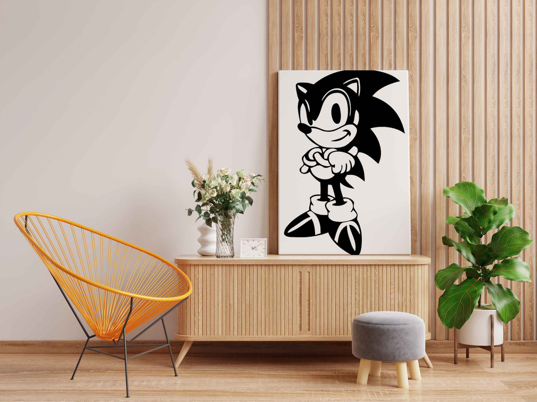 Sonic Glow in the Dark Painting Kit β DIY Canvas Art for Kids & Fans | Eazy Arts - Image 2