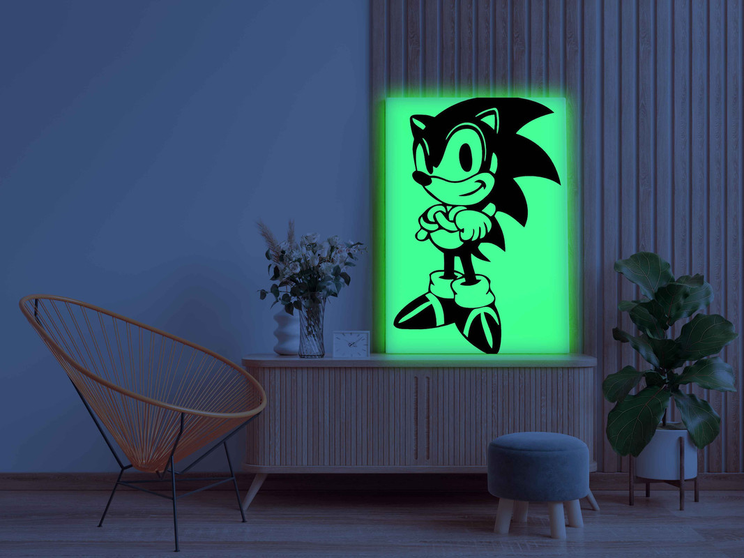 Sonic Glow in the Dark Painting Kit β DIY Canvas Art for Kids & Fans | Eazy Arts - Image 3