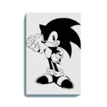 Sonic Thumbs Up Glow in the Dark Painting Kit – DIY Canvas for Kids, Gamers & Sonic Fans | Eazy Arts