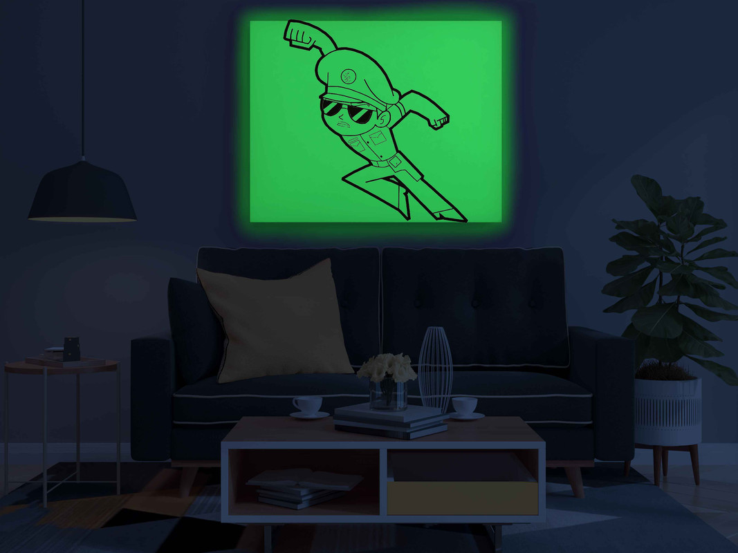 Little Singham Glow in the Dark Painting Kit β DIY Canvas Art for Kids | Eazy Arts - Image 3