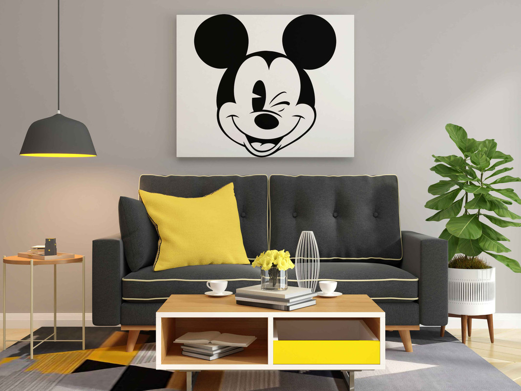 Mickey Mouse Glow in the Dark Painting Kit β Iconic Winking Face DIY Art for Kids | Eazy Arts - Image 2