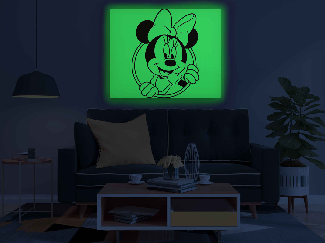Minnie Mouse Glow in the Dark Painting Kit β Cute Bow Pose DIY Art for Kids | Eazy Arts - Image 3