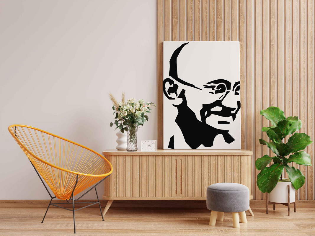Mahatma Gandhi Glow in the Dark Painting Kit β DIY Inspirational Freedom Leader Wall Art | Eazy Arts - Image 2