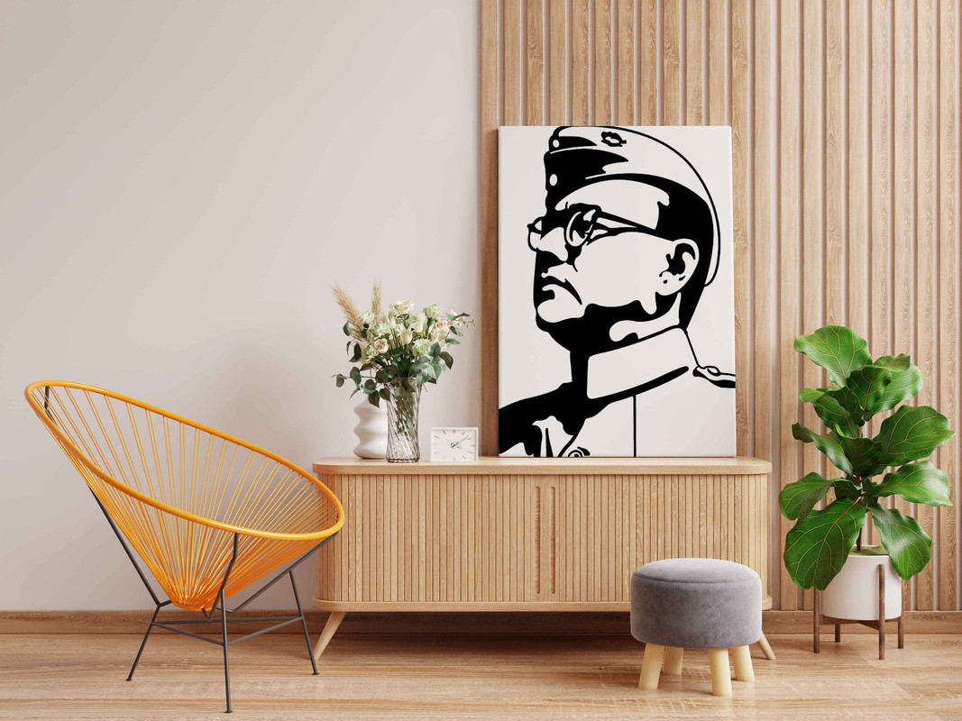 Subhash Chandra Bose Glow in the Dark Painting Kit β DIY Netaji Patriotic Wall Art | Eazy Arts - Image 2