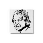 Dr. A.P.J. Abdul Kalam Glow in the Dark Painting Kit – DIY Missile Man Inspirational Wall Art | Eazy Arts