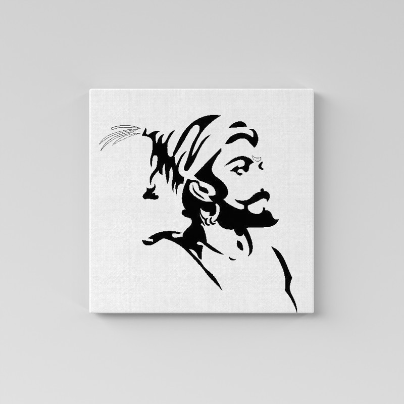 Chhatrapati Shivaji Maharaj Upward Glance Glow in the Dark Painting Kit β DIY Visionary Warrior Art | Eazy Arts - Image 2