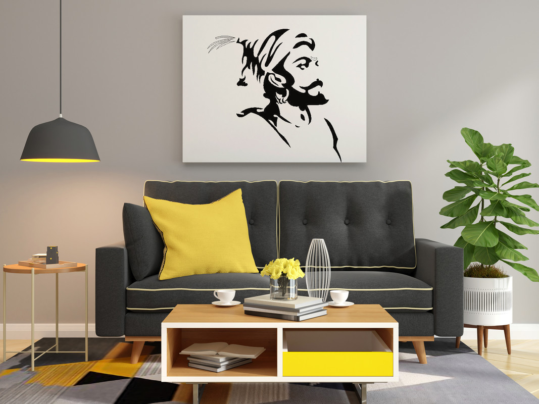 Chhatrapati Shivaji Maharaj Upward Glance Glow in the Dark Painting Kit β DIY Visionary Warrior Art | Eazy Arts