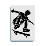 Skateboarder Glow in the Dark Painting Kit – DIY Street Style Wall Art | Eazy Arts