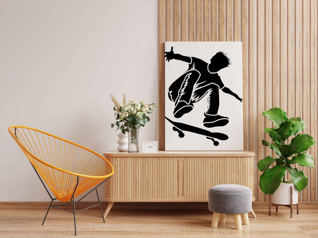 Skateboarder Glow in the Dark Painting Kit β DIY Street Style Wall Art | Eazy Arts - Image 2