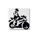 Biker Glow in the Dark Painting Kit – DIY Motorcycle Wall Art | Eazy Arts