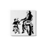 Father and Son Biker Glow in the Dark Painting Kit – DIY Motorcycle Bonding Art | Eazy Arts