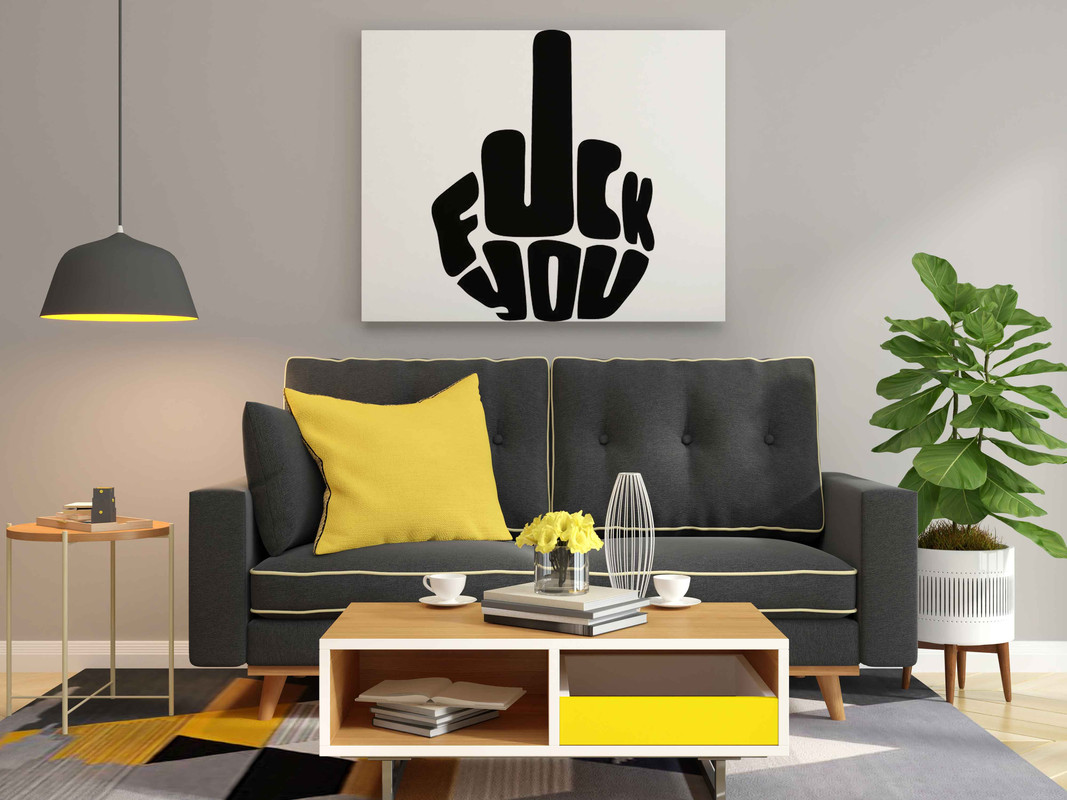 Bold Middle Finger Art Glow in the Dark Kit β Edgy DIY Painting for Adults | Eazy Arts - Image 2